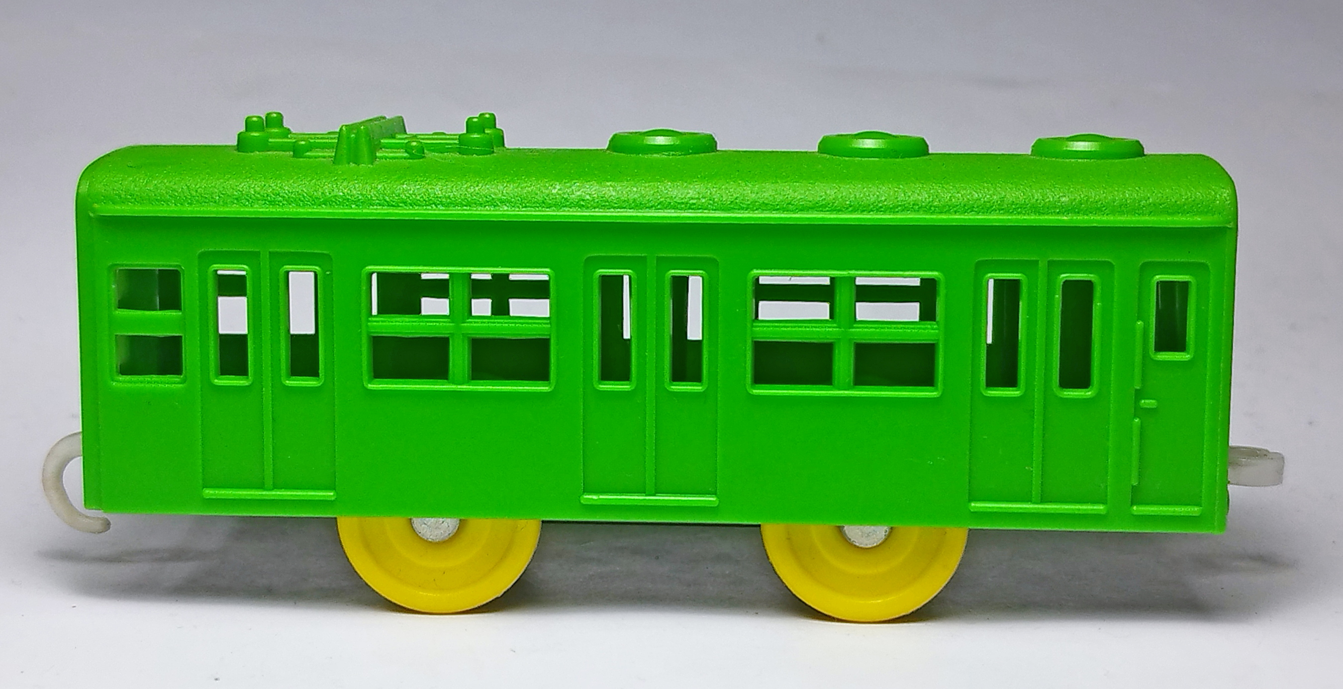【プラレール】電動プラ電車 電車 前スイッチ 旧動力 緑色 日本製 プラレール電動プラ電車