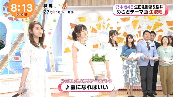 ☆乃木坂46♪桜井・生田・衛藤『雲になればいい』生披露！【映像付