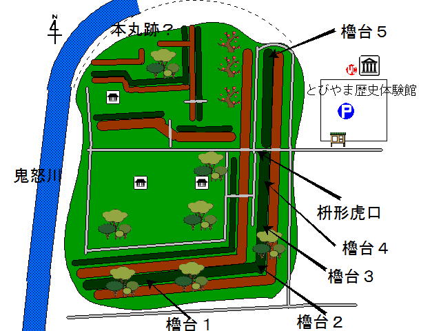 飛山城の地図　３