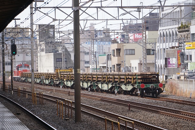 EF65 501牽引「DL勝浦」「SL館山」運転に伴う12系整備回送 & DE10 1697牽引 日鐵チキ工臨 越中島6