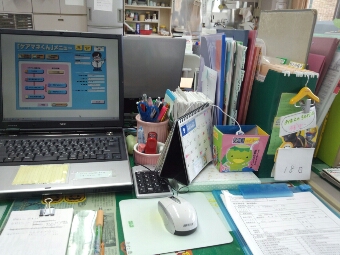 おかーさんのお仕事デスク