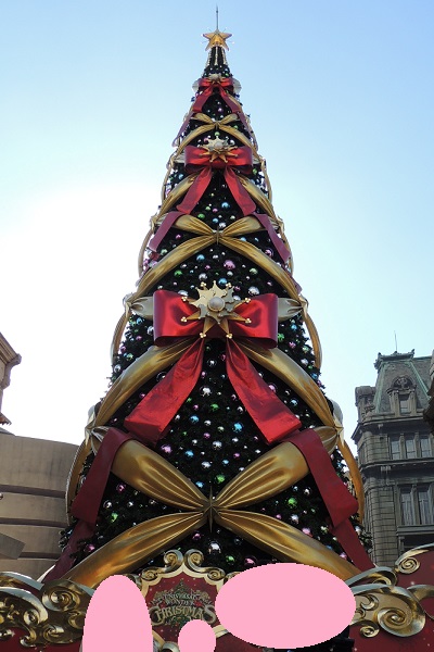 ユニバーサルスタジオ　クリスマスツリー