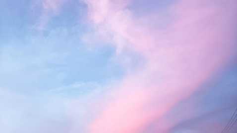 ピンクの雲と夕焼けと 曲まめ子の まめ子な日々 楽天ブログ