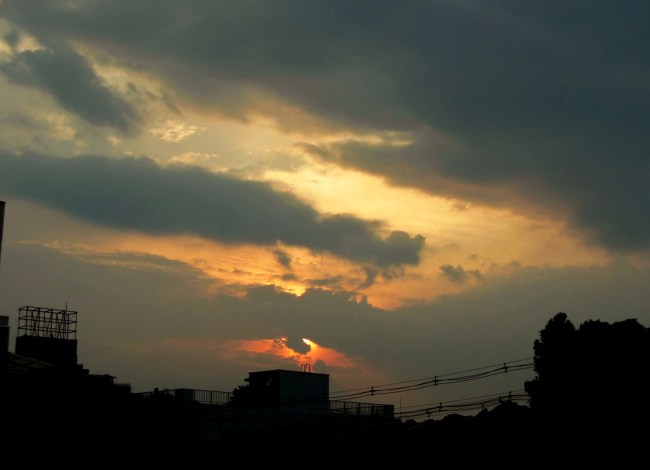 夕暮れ