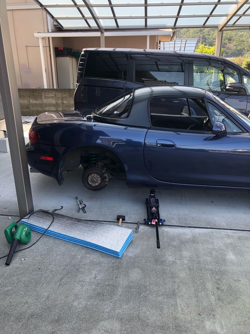 車高調整(UP)リアだけ | NBロードスター で満たされる日々 - 楽天ブログ