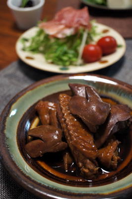 鶏レバーの煮込み