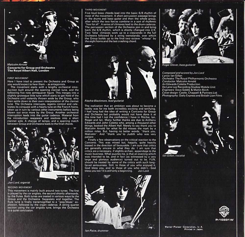 ディープ・パープル『Concerto for Group and Orchestra』/1969