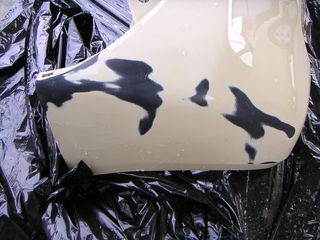 ライフ　ＤＩＹでバンパー補修
