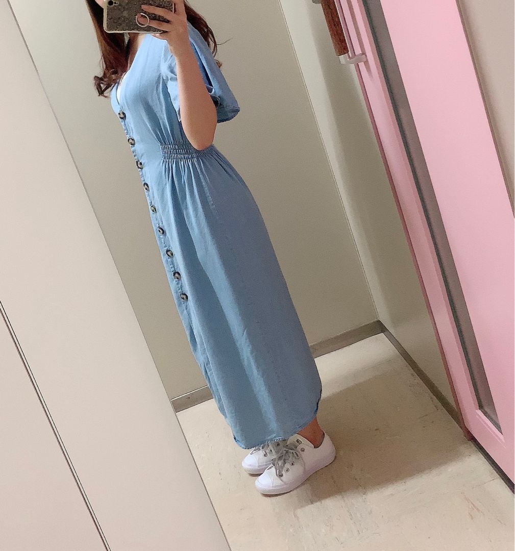 世界的に有名な 山本月さん着用 Zara デニムワンピース ミニワンピース Retirementkey Com