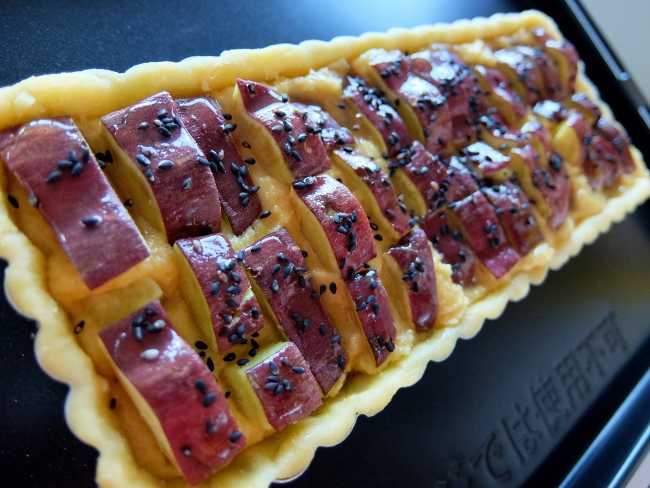さつま芋のアーモンドタルト sweetpotato tart レシピ