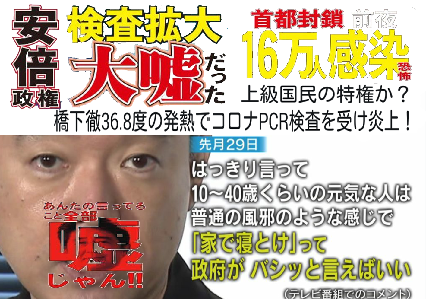 これまで出た最大のコロナデマってのは 安倍晋三が垂れ流した ここ1 2週間が山場 ってデマだと思うけどね 古稀琉憧 元昼寝の寝言 楽天ブログ