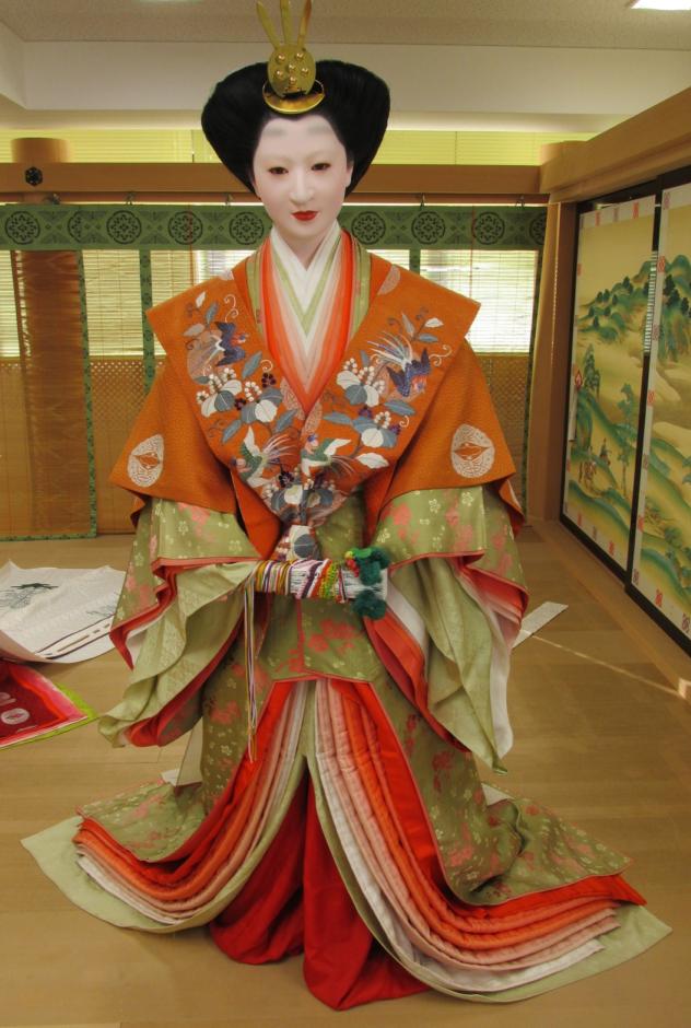 観照 風俗博物館 2018年前期展示 -2 十二単の変遷とかさね色目 | 遊心