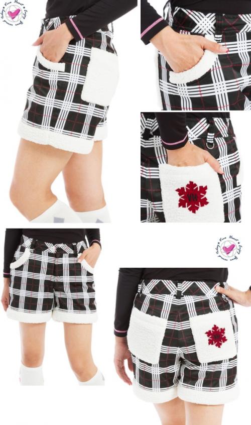 ビバハート（VIVA HEART）のチェック柄の防風ショートパンツ２