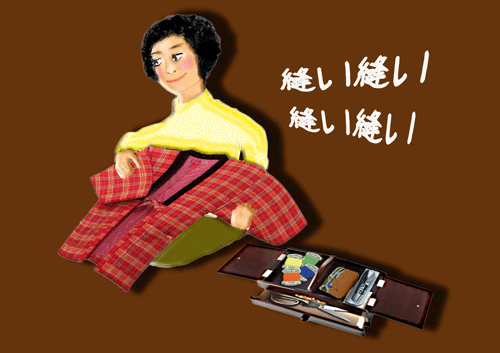夜なべして縫います.gif