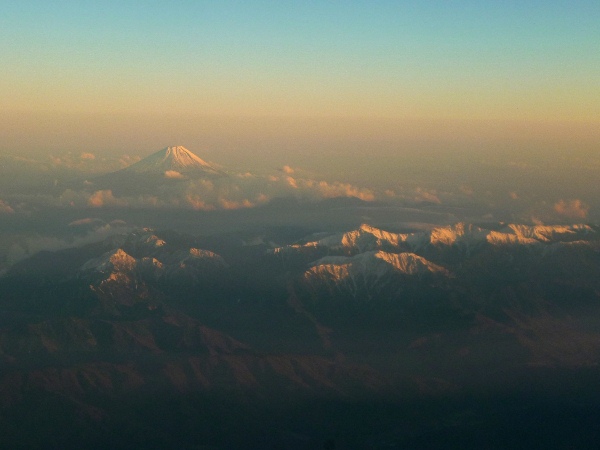 南アルプスと富士山