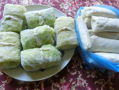 ロールキャベツと春巻き