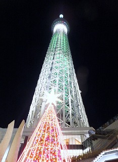 スカイツリーの夜景