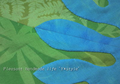 ハワイアンキルトコーナー部分