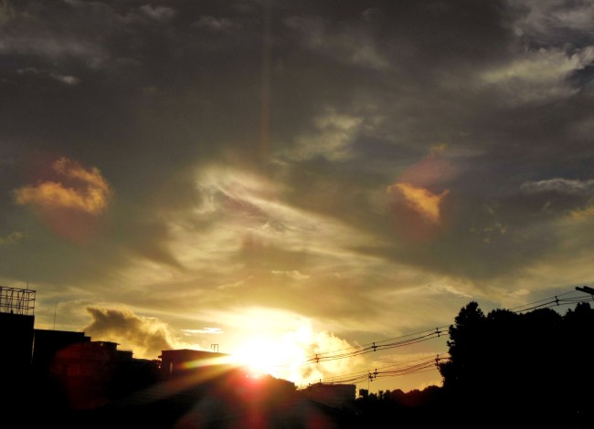 夕暮れ