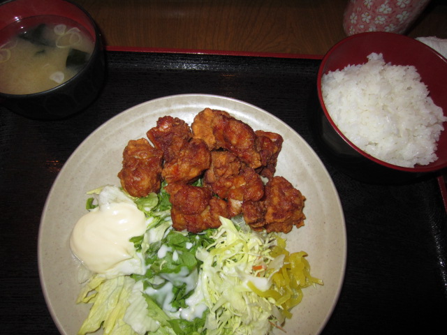 から揚げ10個定食