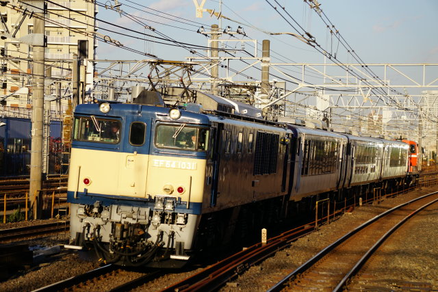 EF81 95水戸ホキ& 越乃Shu＊Kura両国展示回送2