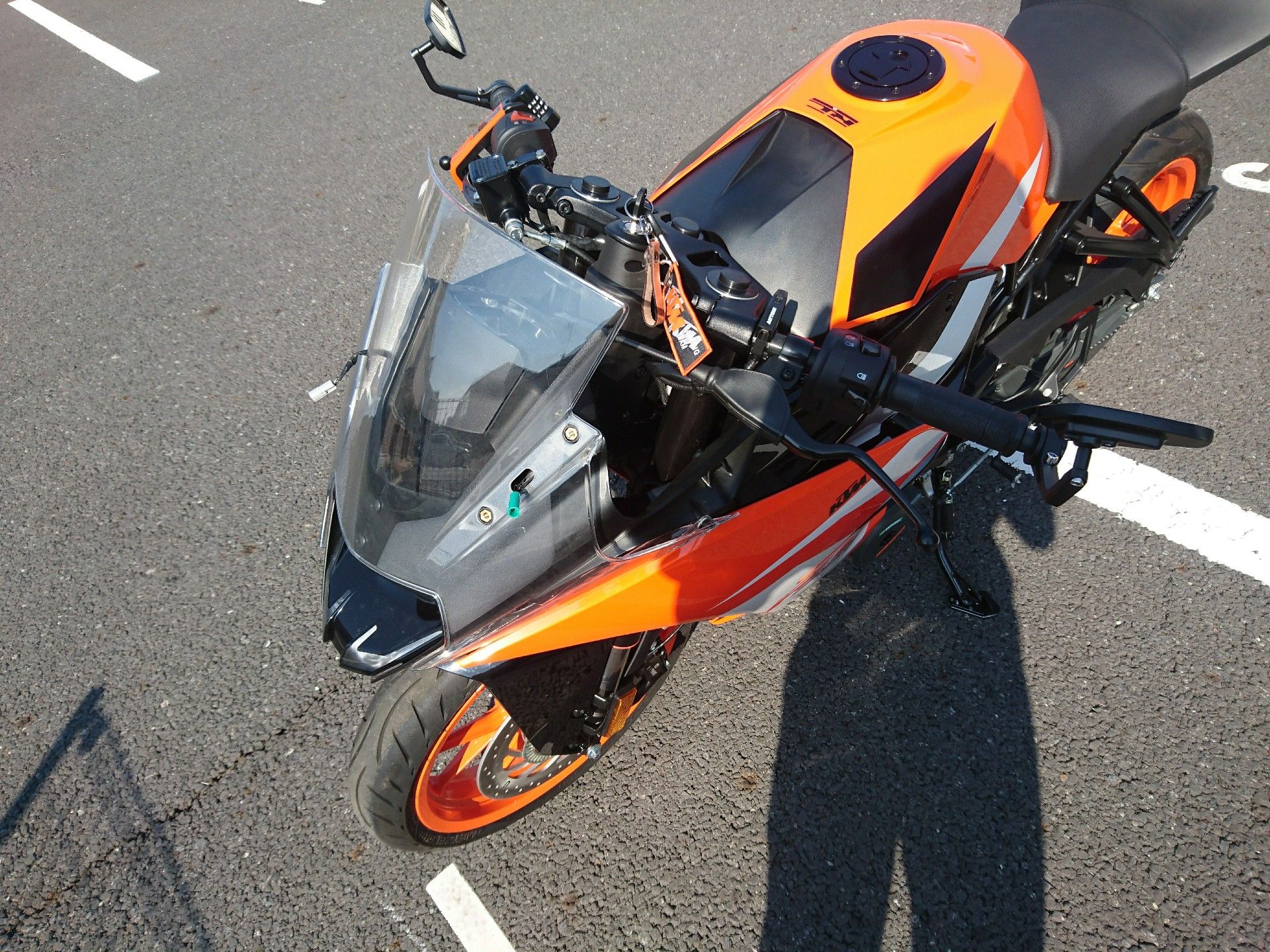 販売 ktm rc250 ミラー交換