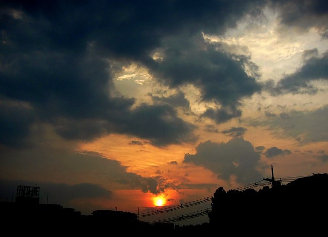 夕暮れ