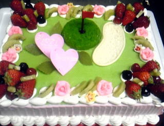 ゴルフのケーキ デコレーションケーキのデリバリーショップ 楽天ブログ
