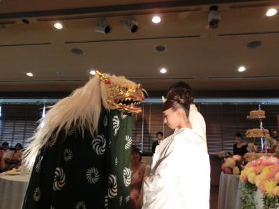 結婚式披露宴の余興 獅子舞 ] | 寿獅子・祝い餅の春や - 楽天ブログ