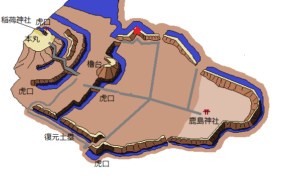 真壁城のらくがき地図