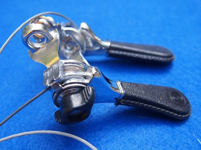 SL-10051　3329　フランス製　サンプレックス　シフトレバー　ワイヤー117cm　Simplex　パーツ取り　たぶん未使用 SL-10051 3329 フランス製 サンプレックス シフトレバー
