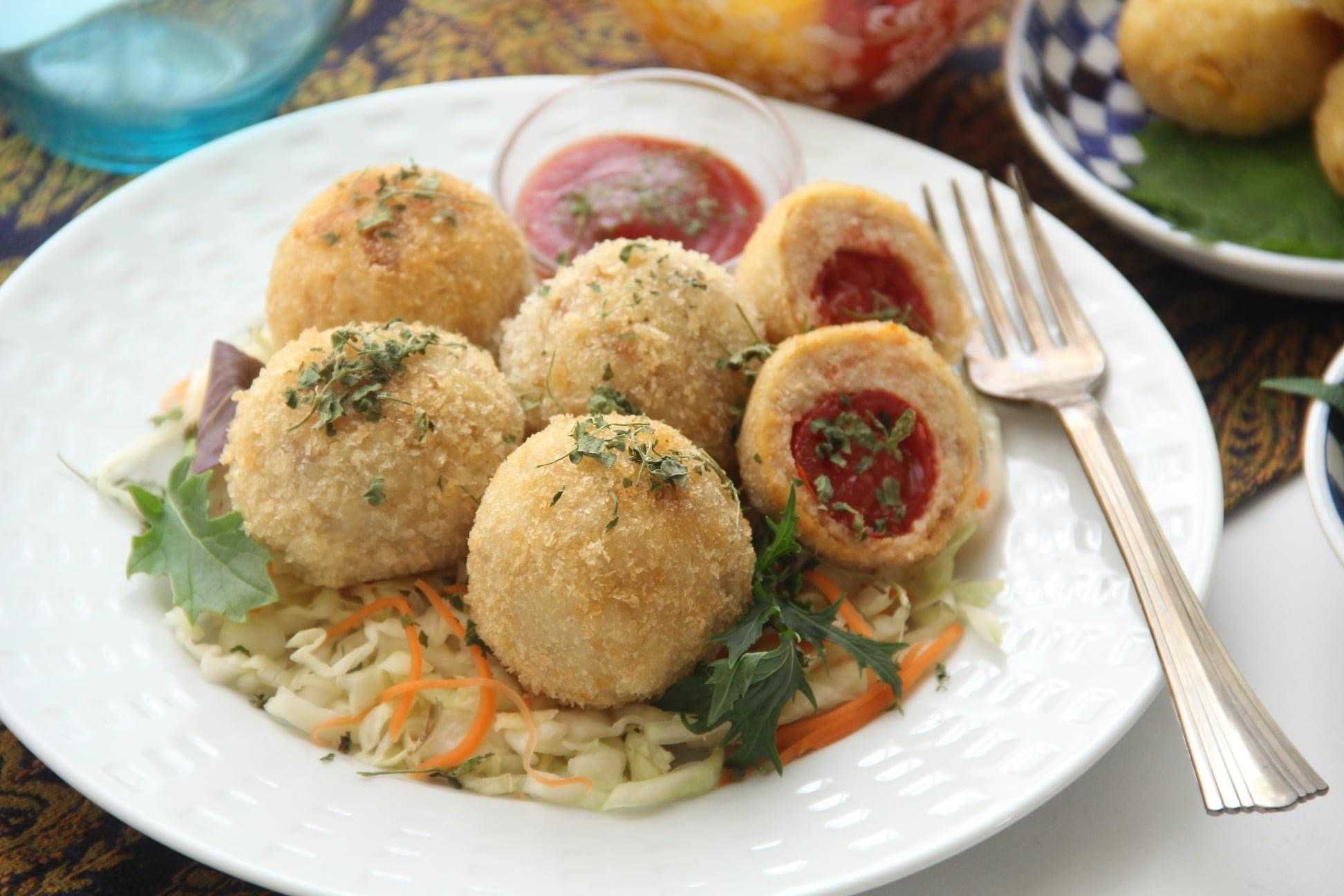 コロンとかわいいインスタ映えなジューシートマトのコロッケ 料理研究家 指宿さゆり 料理研究家 指宿さゆりのグルメとレシピ 楽天ブログ