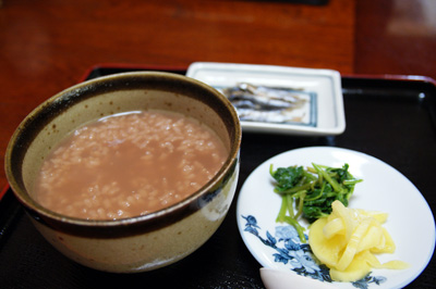 龍神村で食べた茶粥