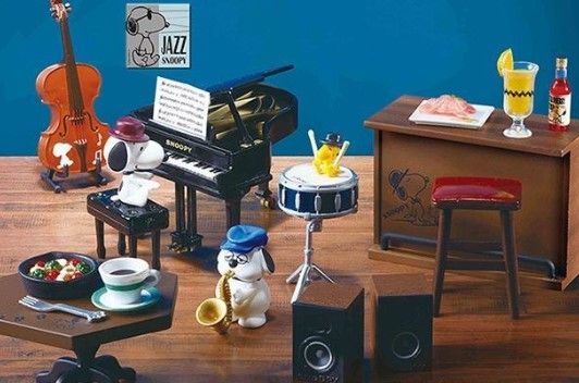 大好評 スヌーピーのミニチュアシリーズ Snoopy S Little Jazz Cafe が発売中 スヌーピーとっておきブログ 楽天ブログ