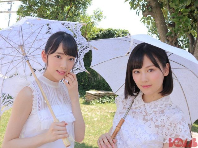 ☆乃木坂46♪堀未央奈×山下美月『BOMB9月号』オフショット公開