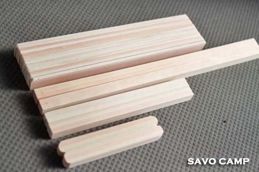 地べたテーブルの材料