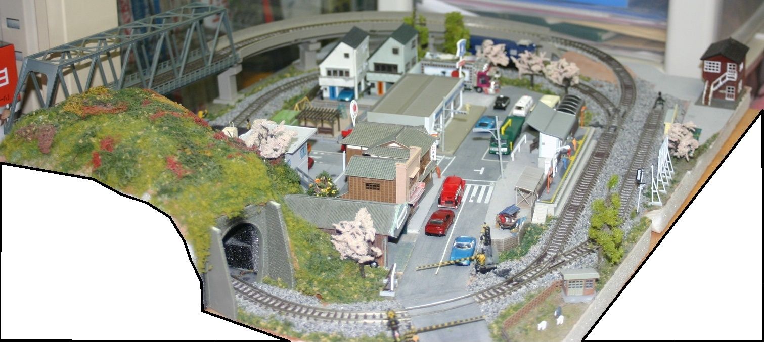 田舎風ミニレイアウト（車両は付属しません） 田舎風ミニレイアウト（車両は付属しません）