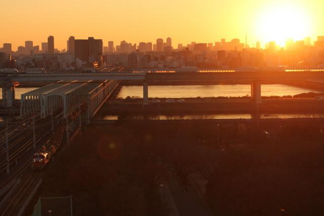 夕日が沈む頃 DE10 ロングチキ工臨2