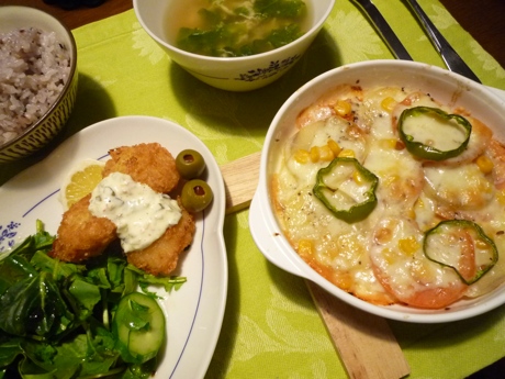 2012.03.05ほたてフライ＆トマトとし?ゃか?いものチース?焼＆レタス卵スーフ?5.jpg