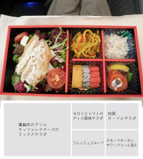 １／５　機内食　洋食（タイ風）１
