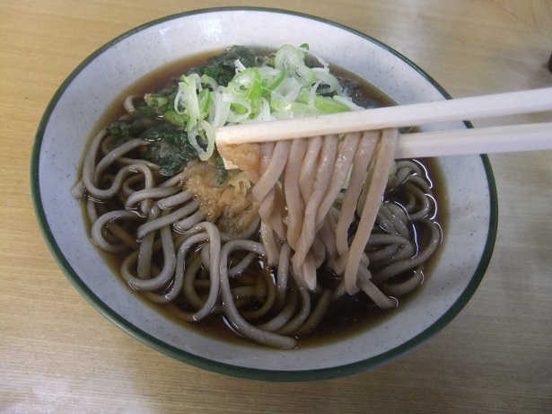 ふじた@浅草橋の春菊そば2