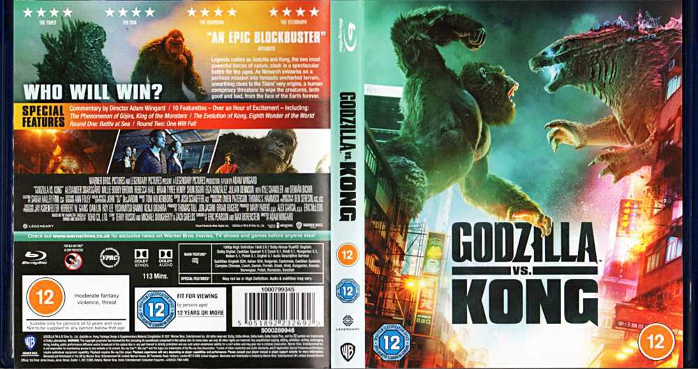 ブルーレイ ゴジラ Vs コング Godzilla Vs Kong 21年6月15日発売 おじなみの日記 楽天ブログ