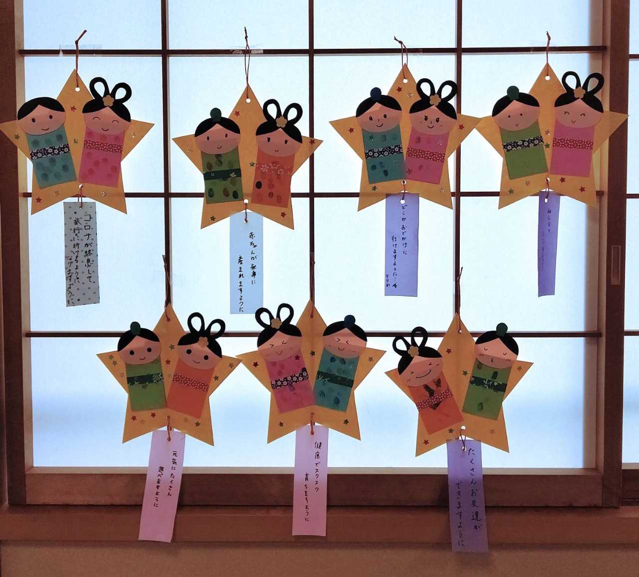 七夕飾りを作りました おやこっこみなと 陽まわり 福田 楽天ブログ