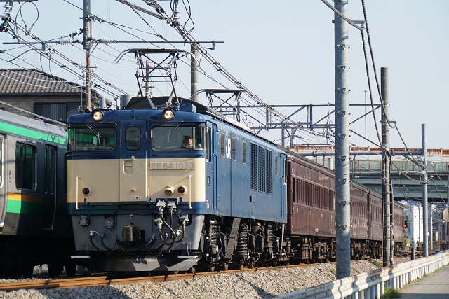 EF64 1053牽引 磐東100周年イベント旧客 返却 & 115系 湘南色 大宮出場！3