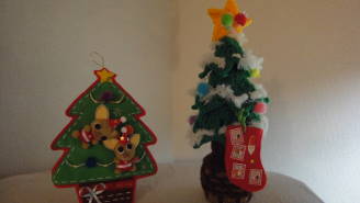 クリスマスツリー2つ