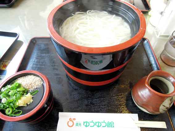 貞光ゆうゆう館の「釜揚げそうめん」-1♪