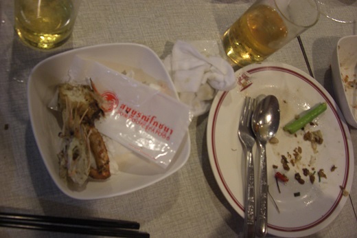 海老の醤油味は食えたぜー