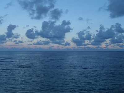 沖縄磯採集2012年8月下旬44　夕暮れの沖縄の海