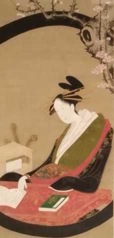東博10室 （1/31～）1：鳥橋斎栄里と歌川芳広の梅花と丸窓の