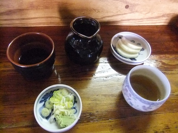 富倉そば本店＠飯山の薬味